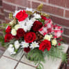 Designed by one of our local gals, this arrangement looks great on