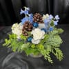 An arrangement in blue and white tones. Perfect for the upcoming Hanukkah