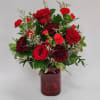 Select this simple and lovely combination of all reds made in a