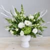  The &quot;Winter White Arrangement&quot; is a serene and enchanting floral masterpiece