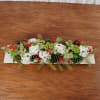 This traditional style centerpiece is approx. 32 inches in length. Perfect for