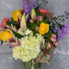 Vibrant colors &amp; mixed texture give this arrangement an A+. Sure to