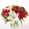This bouquet is sure to shimmer as bright as the holiday lights