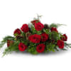 beautiful centerpiece with Christmas flowers