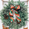 20&quot; wreath with a variety of Christmas Greenery with your choice of