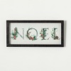 Add a warm spirit of Christmas to your space. Featuring the word