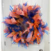 A nice Auburn mesh wreath, We've used deep blue and orange mesh