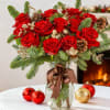 A timeless expression of festive beauty, the Holiday Scarlet Elegance Vase brings
