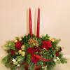 This floral Christmas centerpiece will be the star of the table! Take