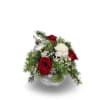This beautiful arrangement is filled with spice and everything nice. A silver