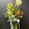 Calla Lillies , Cym. Orchid , Holliday Greens