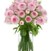 Love Forever and  Ever, soft pink roses with seasonal foliage.