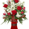  This HOLIDAY HAPPINESS bouquet is chockful of reds, whites, and plenty