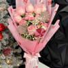 Pink frosted inspired Bouquet. Perfect for the Holidays
