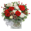  Adorn your halls with timeless holiday elegance! This delightful bouquet of