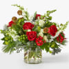 Rose
Snapdragon
Hypericum Berry
Christmas Greens