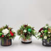 Select this unique set of 3 Christmas themed arrangements perfect to spread