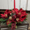 Holiday Cheer Artificial Arrangement is a Custom Designed piece, made to order.