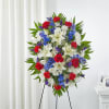 A red, white and blue expression of love and service to honor