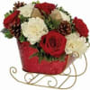 standard small Centerpiece arrangement sits low and full but for Deluxe size