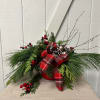 Keep it simple with this mix of Christmas greens in our red