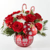 Capture the essence of a classic Christmas with stunning red roses and