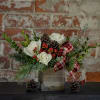 This modern rustic holiday arrangement is perfect to send warm Christmas wishes