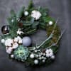 Christmas Wreath with holiday decorations