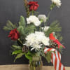 Beautiful Red and White Christmas Arrangement