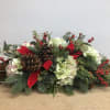Long and Low Christmas Arrangement for Your Holiday Table