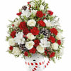 Teleflora&#039;s Send A Hug&reg; Snowy Lane Tree is a festive floral Christmas