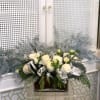 Looking for a snowy, elegant and frosty look for your holiday arrangement?