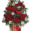 Wondrous winter whimsy for any Christmas celebration! This charming floral &quot;tree&quot; is