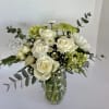 Waltz into wither with this lovely white and green bouquet! Included are