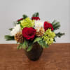 This flower arrangement is not only a feast for the eyes but
