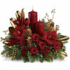 Elevate your holiday table with the breathtaking Golden Luxe Christmas Centerpiece, a