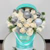 25 Roses with ornaments in our Signature Box 