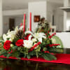 Whether you are entertaining many or just a few...this gorgeous flower arrangement
