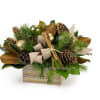 A box full of winter delights!! Magnolia leaves, pinecones, christmas balls, lotus