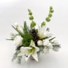 Celebrate the holidays with our Winter Wonderland arrangement.  Winter greens and
