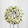  Treasured Tribute Wreath offers peaceful wishes of
heartfelt sympathy with each delicate