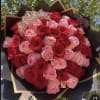  Amazing Ramo Buchon. 45  pink and red Roses Bouquet w/