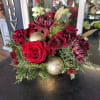 Christmas Centerpiece in a golden Bowl