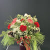 Your favorite carnations done holiday style!