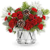Teleflora's March of Joy Bouquet brings festive cheer with vibrant red blooms