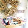 Buy yourself or your friend a basket! Writing journal, herbal tea, caramels