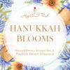 Seasonal flowers arranged into a Hanukkah themed arrangement. 