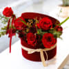 Red Box with flowers for Holiday
6x6 Box size