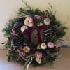The most lovely wreath for the Holiday season of pine cones, dried