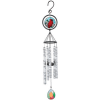 A gentle tribute in glass, this stained glass wind chime offers a